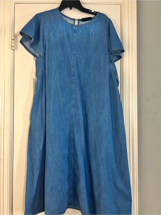 Lane Bryant Dresses & Skirts - Lane Bryant Light Blue Denim Swing Dress